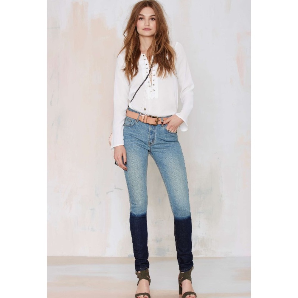 Courtshop shadow skinny jeans